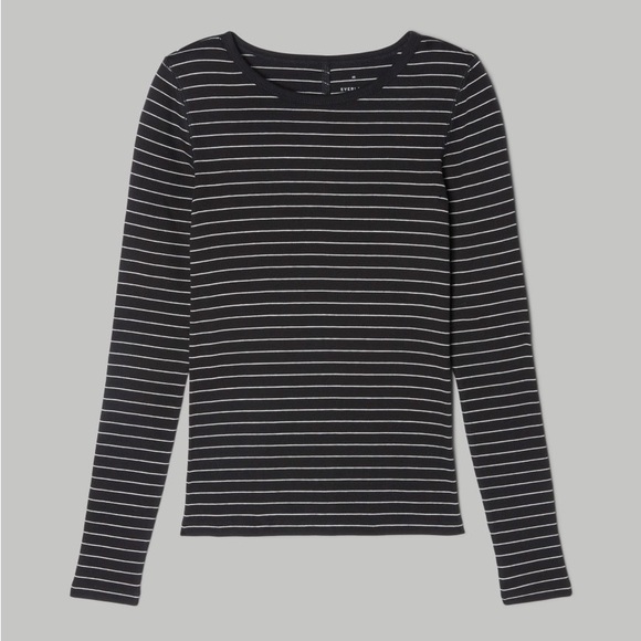 Everlane Tops - NWT Everlane The Supima® Micro-Rib Long-Sleeve Crew